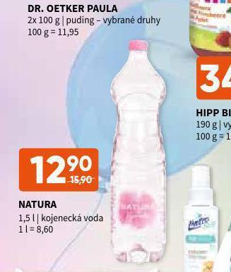 Terno Natura kojenecká voda nabídka