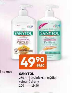 Terno Sanytol dezinfekční mýdlo nabídka