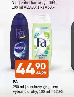Terno Fa sprchový gel, krém nabídka