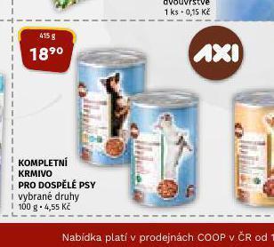 Terno Axi kompletní krmivo pro dospělé psy nabídka