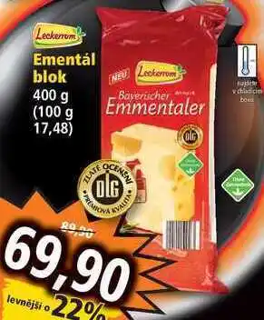 Norma Leckerrom ementál blok 400 g nabídka