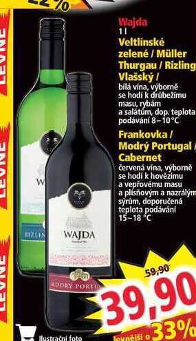 Norma Veltlinské zelené, 1l nabídka