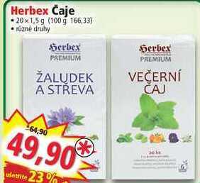 Norma Herbex čaje 20x1,5 g nabídka