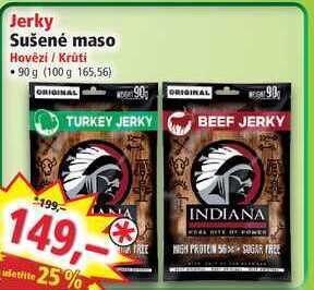 Norma Jerky sušené maso hovězí / krůtí 90 g nabídka