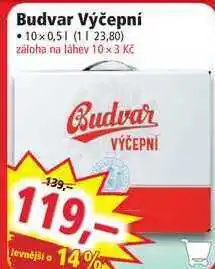 Norma Budvar výčepní 10x0,51 nabídka