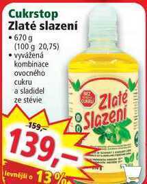 Norma Cukrstop zlaté slazení 670 g nabídka
