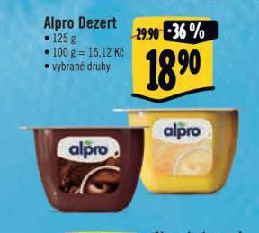 Jip Alpro dezert nabídka