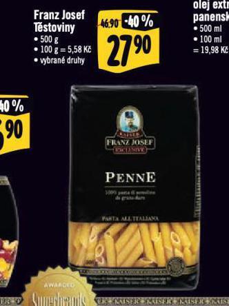 Jip Franz josef těstoviny nabídka