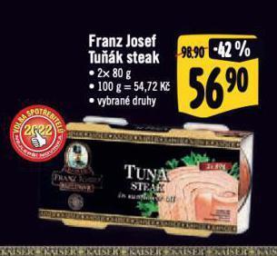 Jip Franz josef tuňák steak nabídka