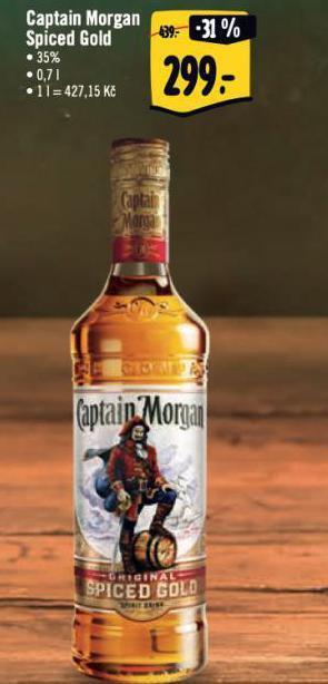 Jip Captain morgan spiced gold nabídka