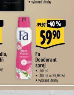 Jip Fa deodorant nabídka