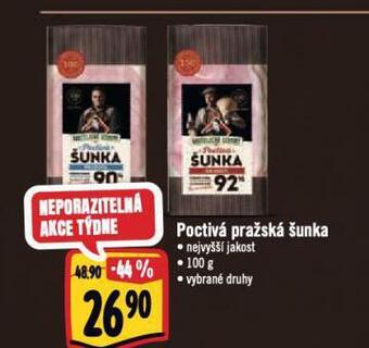 Jip Poctivá pražská šunka nabídka
