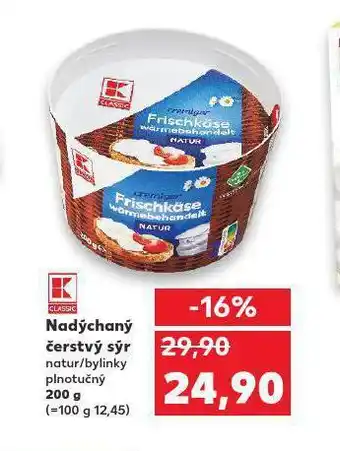 Kaufland Nadýchaný čerstvý sýr nabídka