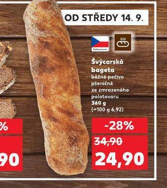 Kaufland Švýcarská bageta nabídka