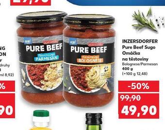 Kaufland Inzersdorfer pure beef sugo omáčka na těstoviny nabídka