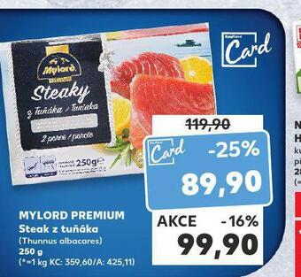 Kaufland Mylord premium steak z tuňáka nabídka