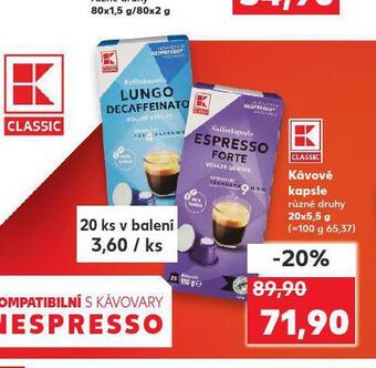 Kaufland Kávové kapsle nabídka
