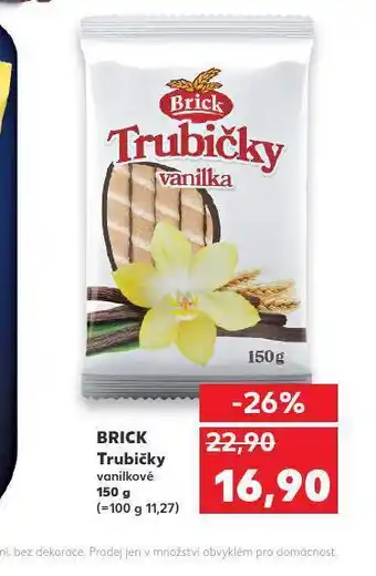 Kaufland Brick trubičky vanilkové nabídka