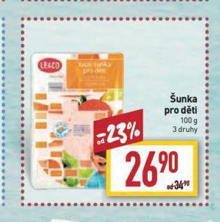 Billa Šunka pro děti nabídka
