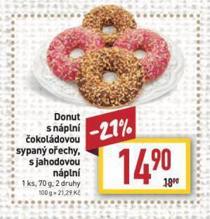 Billa Donut nabídka