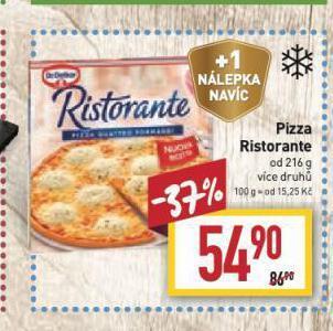 Billa Pizza ristorante nabídka
