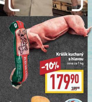 Billa Králík kuchaný s hlavou nabídka