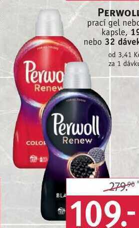 Rossmann Perwoll prací gel nebo kapsle, 19 nebo 32 dávek nabídka