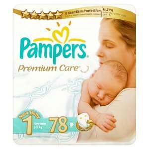 Rossmann Pampers premium care pleny 1 newborn 78 ks nabídka