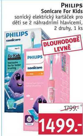 Rossmann Philips sonicare for kids sonický elektrický kartáček pro děti nabídka