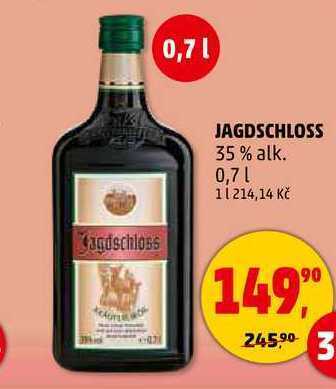 Penny Market Jagdschloss, 0,7 l nabídka