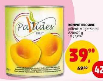 Penny Market Kompot broskve, 820 g nabídka
