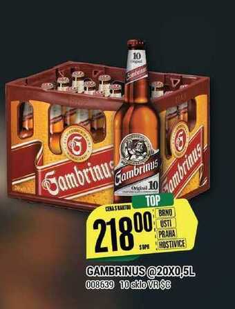 Tamda Foods Gambrinus @20x0,5l nabídka