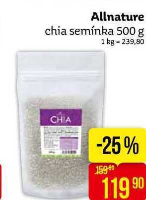 Teta Allnature chia semínka 500 g nabídka