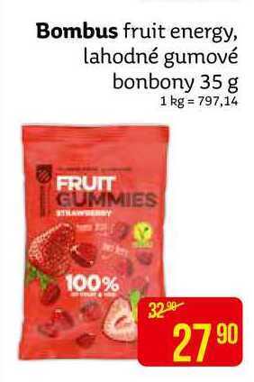Teta Bombus fruit energy, lahodné gumové bonbony 35 g nabídka