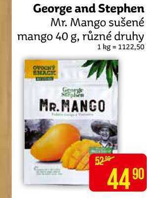 Teta George and stephen mr. mango sušené mango 40 g, různé druhy nabídka