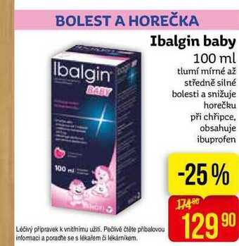 Teta Ibalgin baby 100 ml nabídka