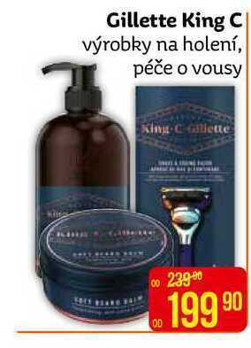Teta Gillette king c výrobky na holení, péče o vousy nabídka