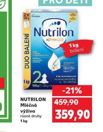 Kaufland Nutrilon mléčná výživa nabídka