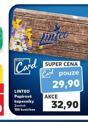 Kaufland Linteo papírové kapesníky nabídka
