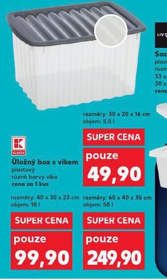 Kaufland Úložný box s víkem 58 l nabídka
