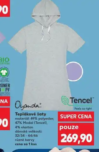 Kaufland Dámské teplákové šaty nabídka