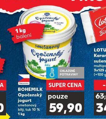 Kaufland Bohemilk opočenský jogurt nabídka