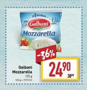 Billa Galbani mozzarella sýr nabídka