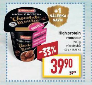 Billa High protein mousse nabídka