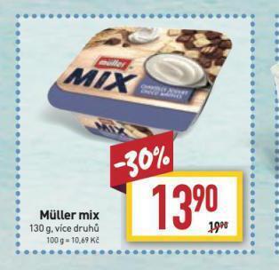 Billa Muller mix nabídka