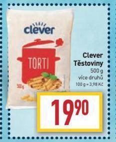 Billa Těstoviny nabídka