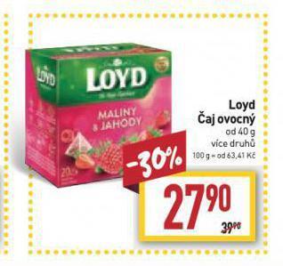 Billa Loyd čaj nabídka