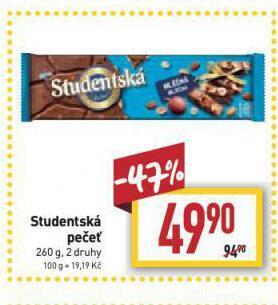 Billa Studentská pečeť nabídka