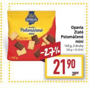 Billa Opavia zlaté polomáčené mini nabídka