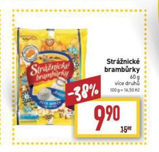 Billa Strážnické brambůrky nabídka